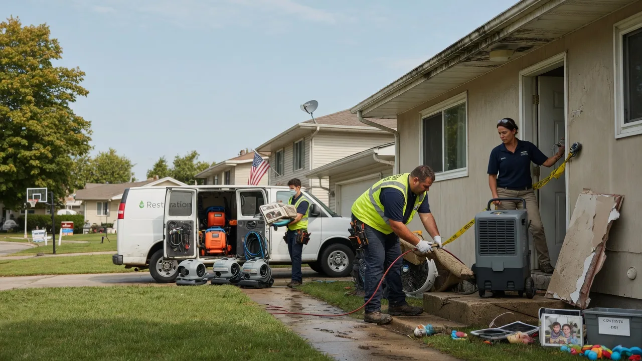 Water Damage Restoration in Bingham, IL near me